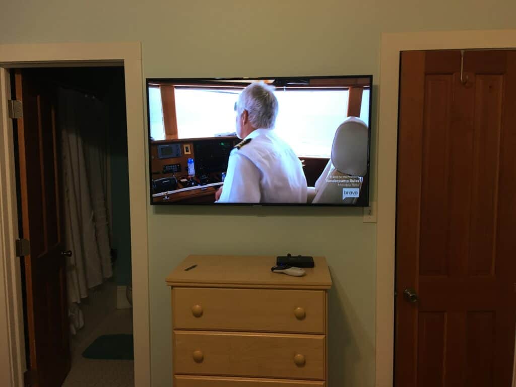 TV Mounted on Wall